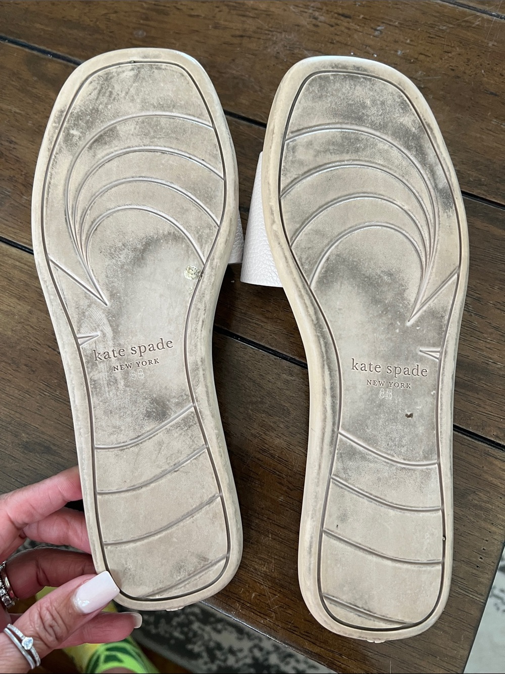 kate spade Blush Pink Logo Slide Sandals - Picture 4 of 5